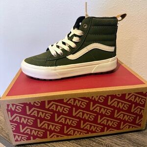 Vans Kids Sneakers in Green and White
